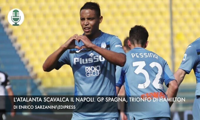 L'Atalanta scavalca il Napoli. Gp Spagna, trionfo di Hamilton