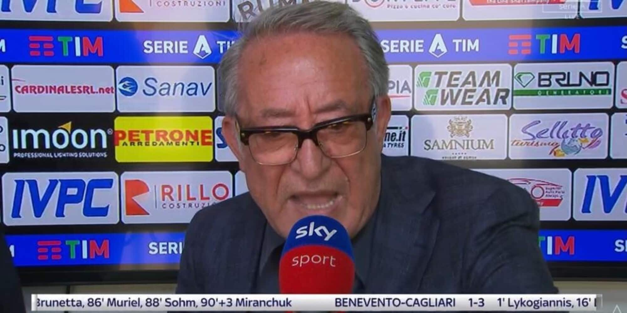 Vigorito furioso in tv: "Mazzoleni vuole ammazzare il Sud"