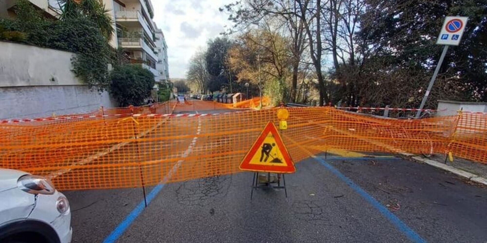 Roma, sistemata la frana ai Parioli: riapre via Archimede ma cambia la mobilità