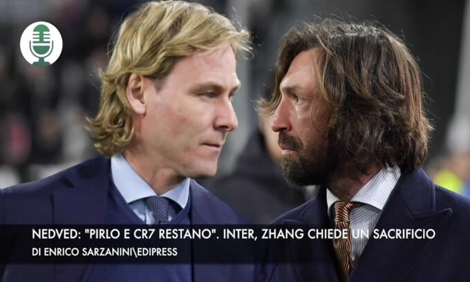 Nedved: "Pirlo e CR7 restano". Inter, Zhang chiede un sacrificio