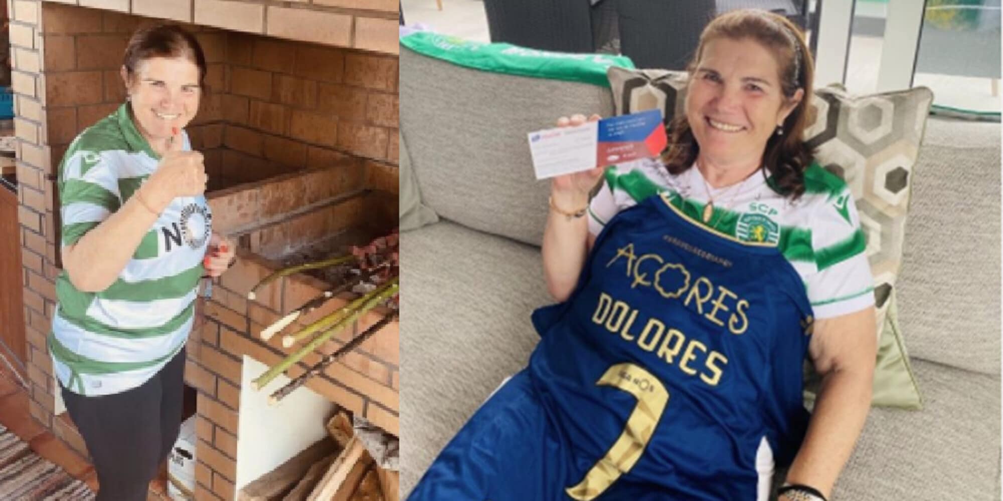 Cristiano Ronaldo, la mamma con la maglia numero 7 dello Sporting