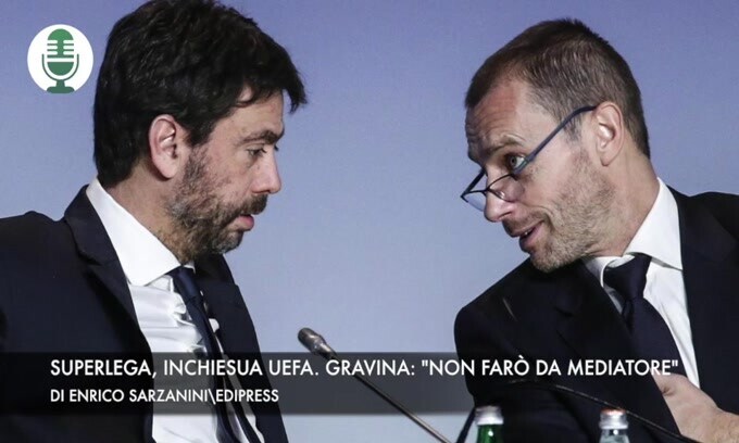 Superlega, procedimento della Uefa. Gravina: "Non farò da mediatore"