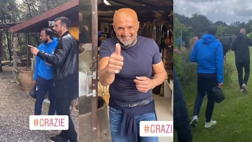 Del Piero e Spalletti, l'incontro in Toscana