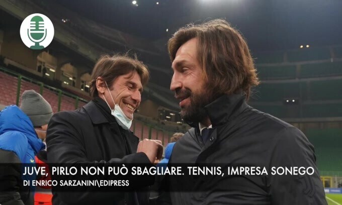 Juve, Pirlo non può sbagliare. Internazionali, impresa di Sonego