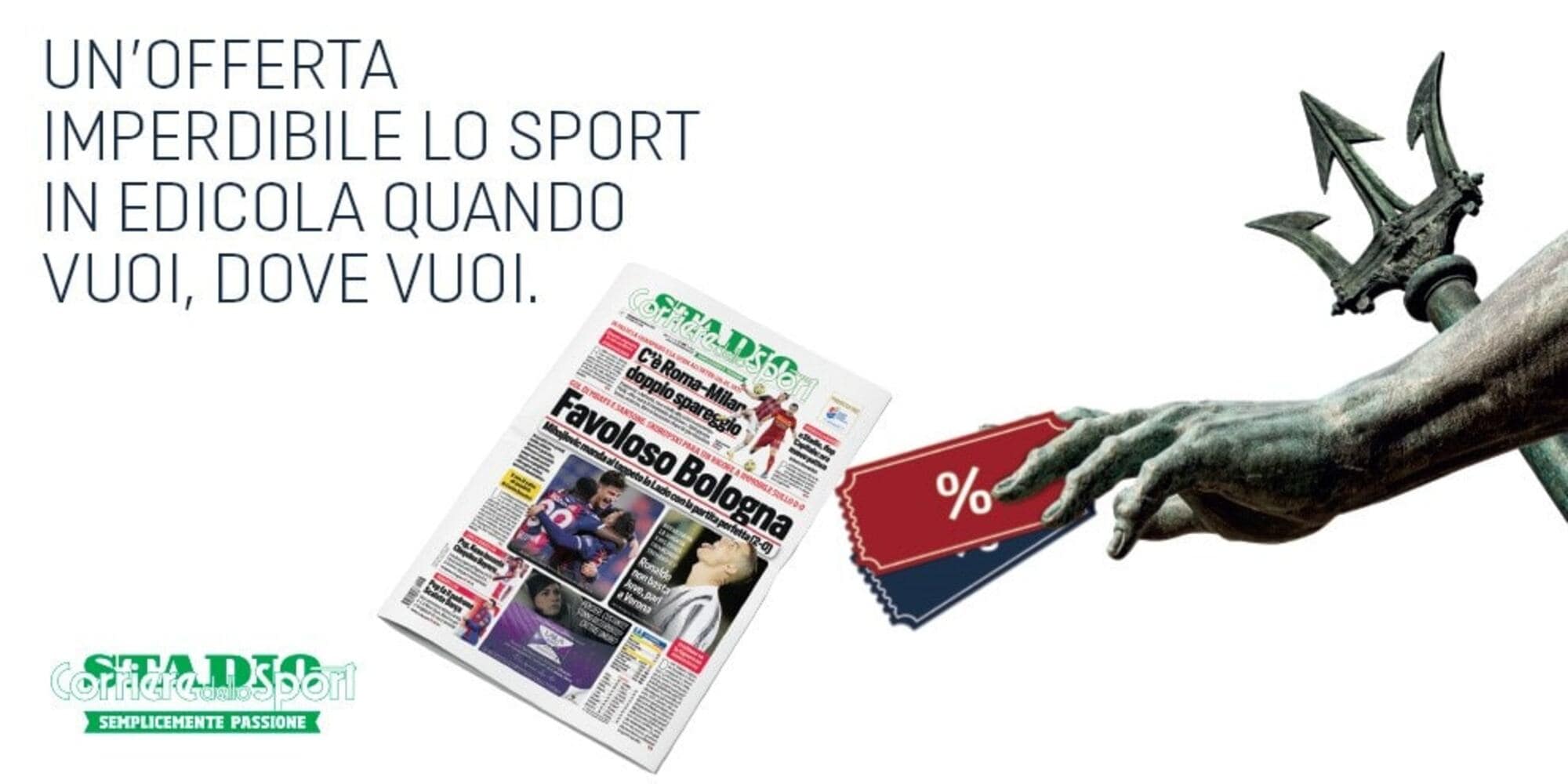 Offerta coupon abbonamento Corriere dello Sport-Stadio Bologna