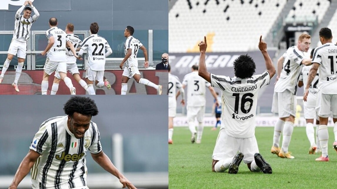 Cuadrado trascina la Juve: 3-2 all'Inter, resta vivo il sogno Champions