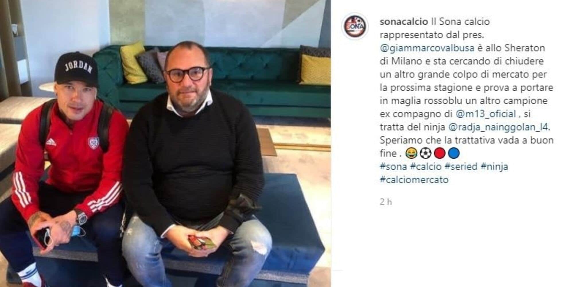 "Clamoroso, Nainggolan al Sona in Serie D!"