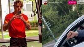 Zaniolo, la diretta su Instagram con 'Grazie Roma' a tutto volume