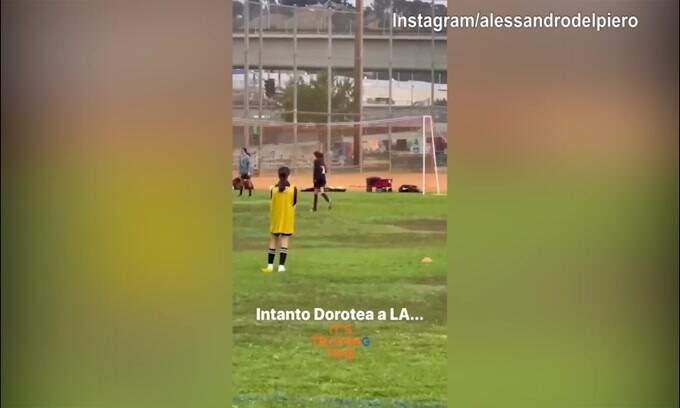 Gol di Del Piero! Ma è la figlia Dorotea