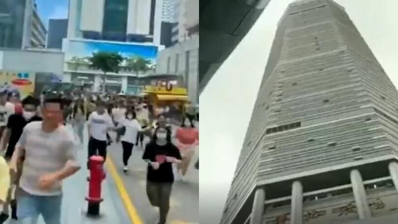 Cina, oscilla un grattacielo di 73 piani a Shenzen: panico tra la folla!