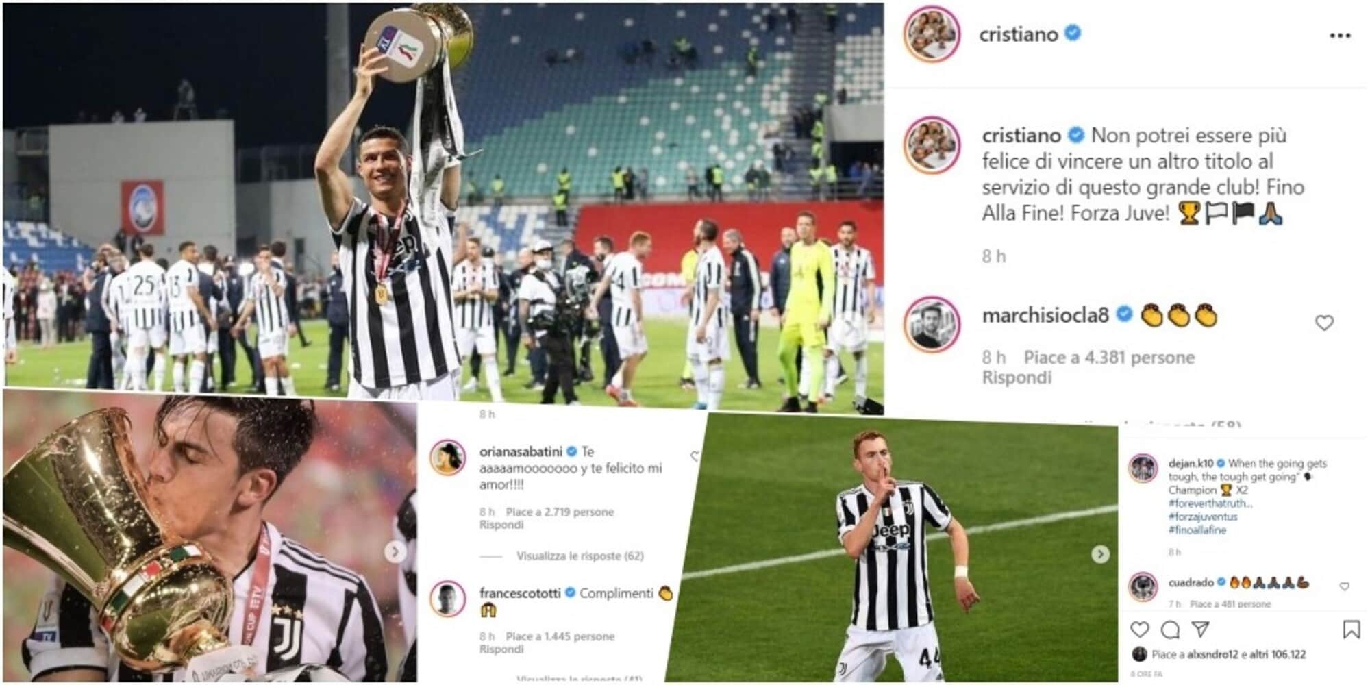 Juve, festa sui social: Kulusevski fa il duro, gioia Ronaldo