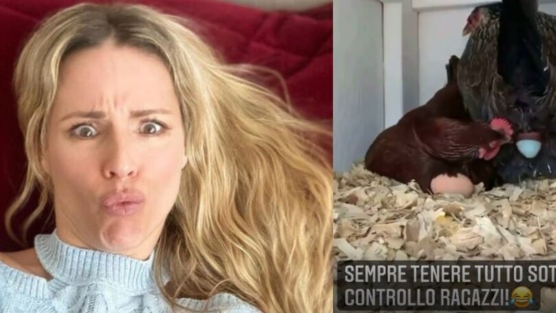 Michelle Hunziker e la gallina curiosa: che risate su Instagram!