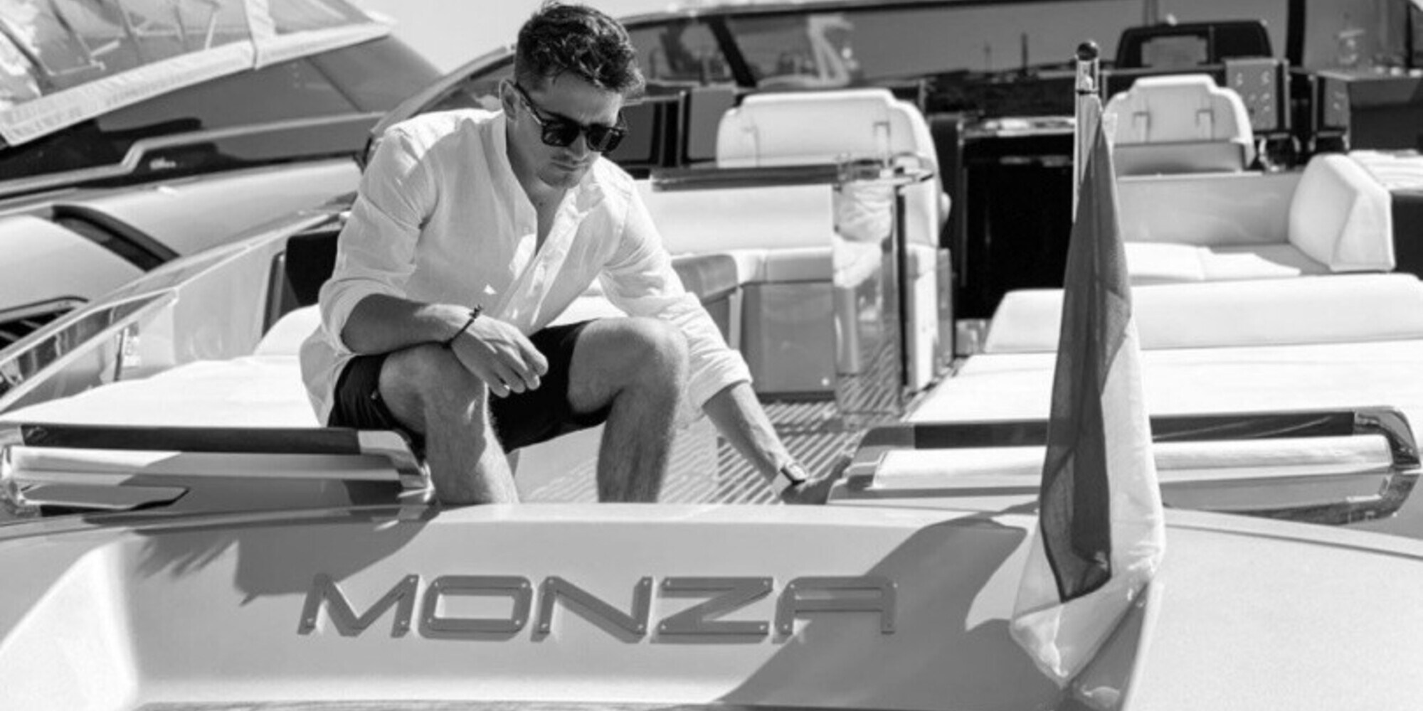 GP Monaco: ormeggiato al porto di Montecarlo c’è Monza, lo yatch di Leclerc