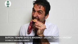 Buffon: "Ho sempre dato il massimo". Leclerc: "Voglio vincere"