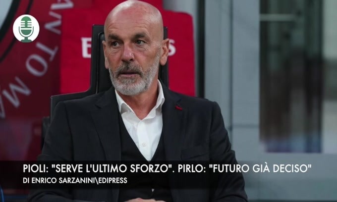 Pioli: "Serve l'ultimo sforzo". Pirlo: "Futuro già deciso"