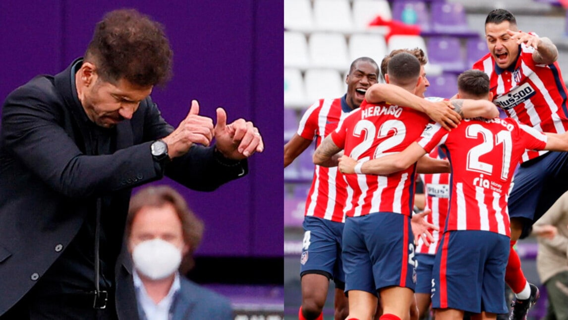 Atletico Madrid, la festa per la Liga: Simeone in trionfo