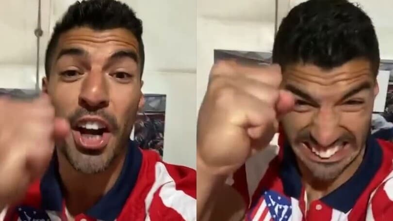 Atletico campione: Suarez fa festa negli spogliatoi!