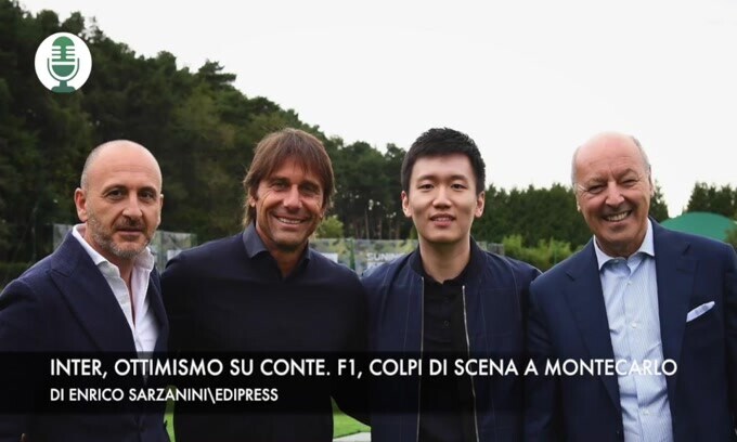 Inter, ottimismo su Conte. Montecarlo, primo podio Ferrari