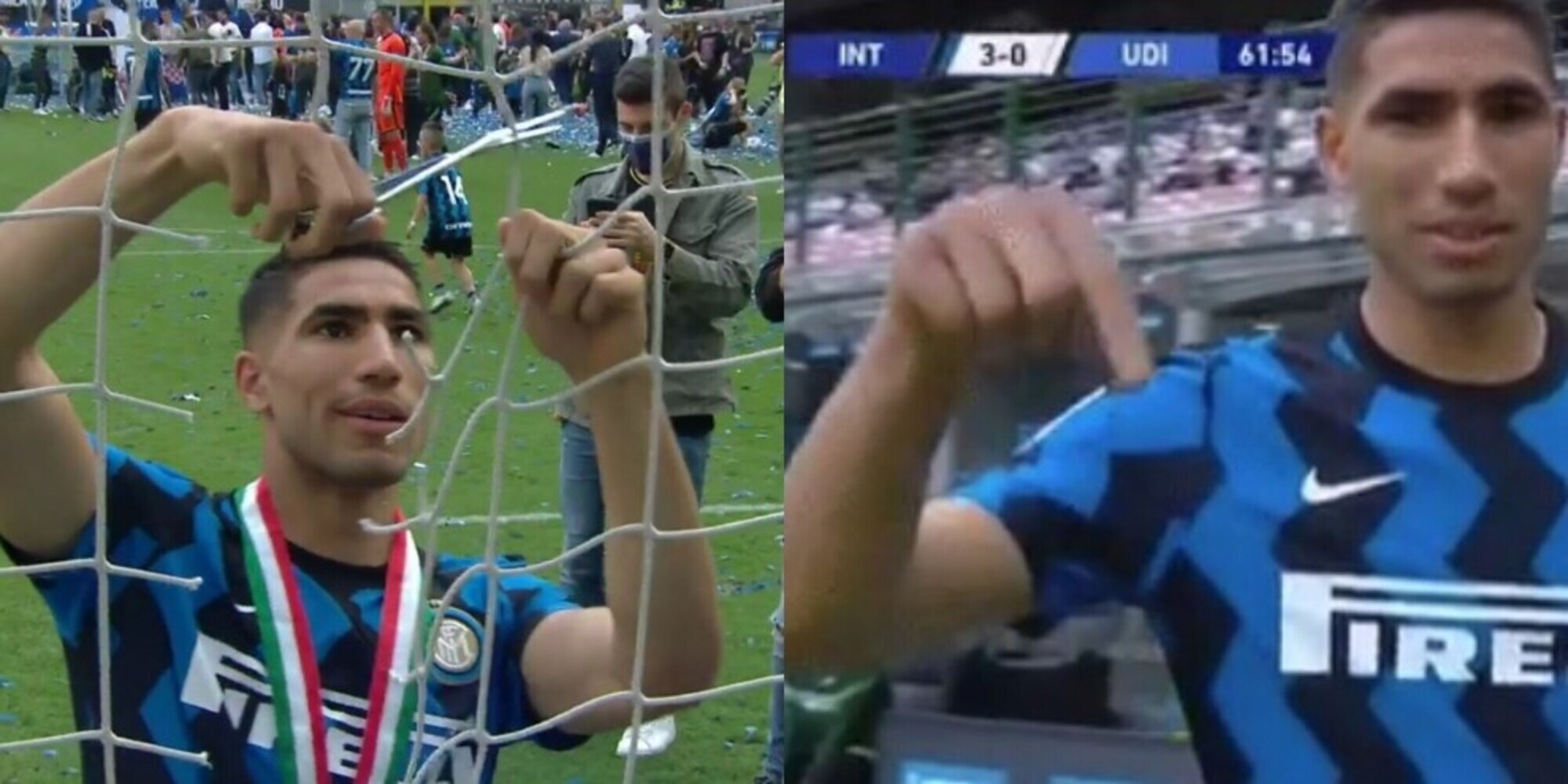 Hakimi e il gesto misterioso che ha entusiasmato i tifosi dell'Inter