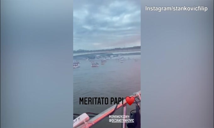 Stella Rossa, festa super per Dejan Stankovic e la squadra