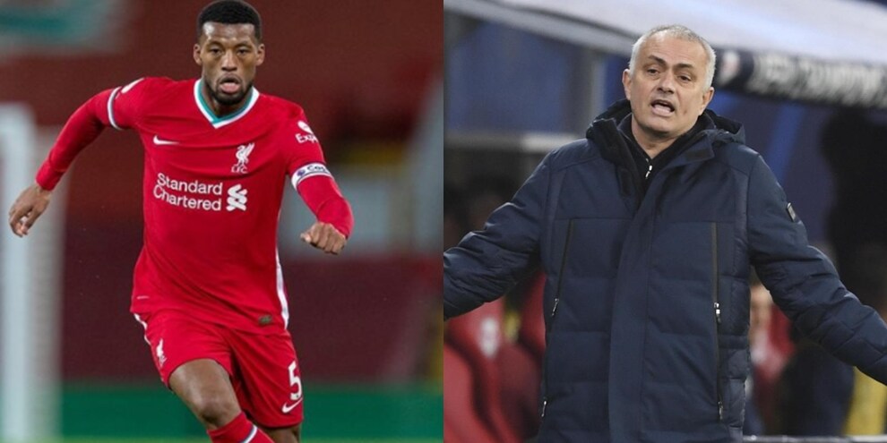 Wijnaldum piace a Mourinho. Ecco la richiesta dell'olandese