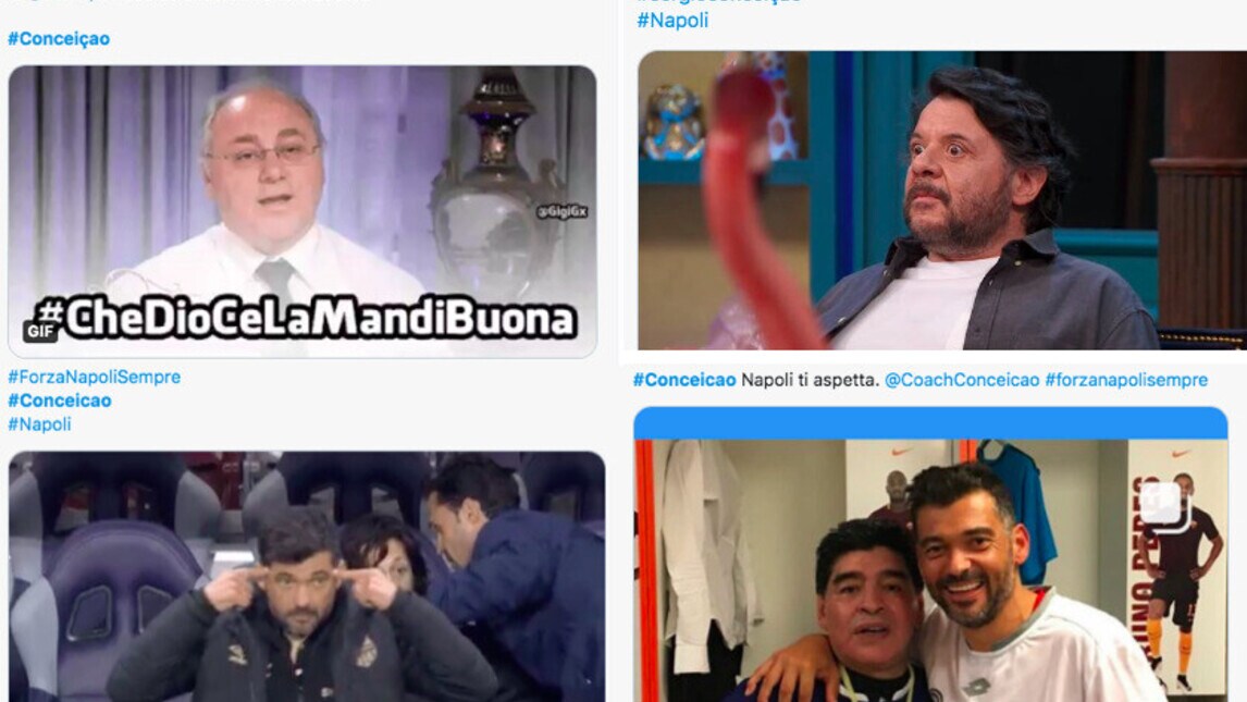 Conceiçao al Napoli, le reazioni sui social