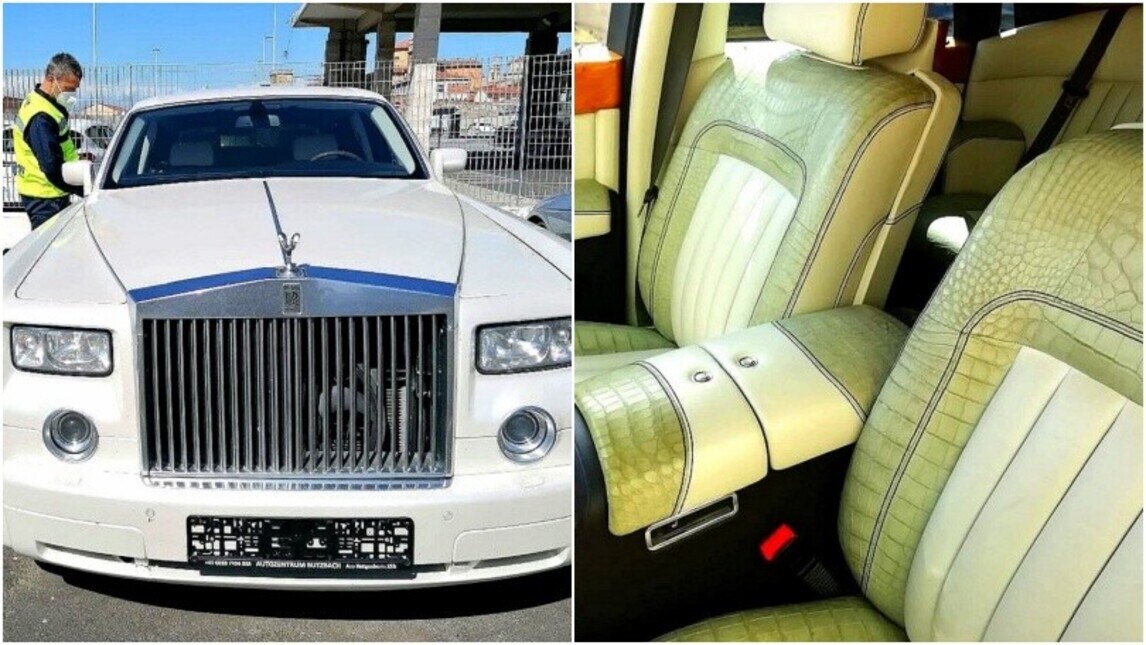 Rolls Royce in pelle di coccodrillo: sequestrata una diretta a Roma