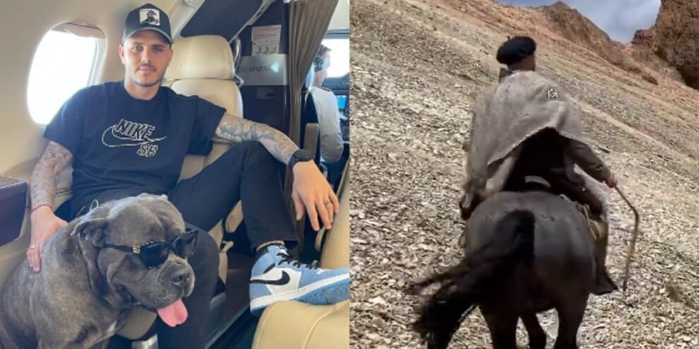Icardi in vacanza...a passeggio a cavallo