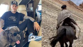 Icardi in vacanza...a passeggio a cavallo