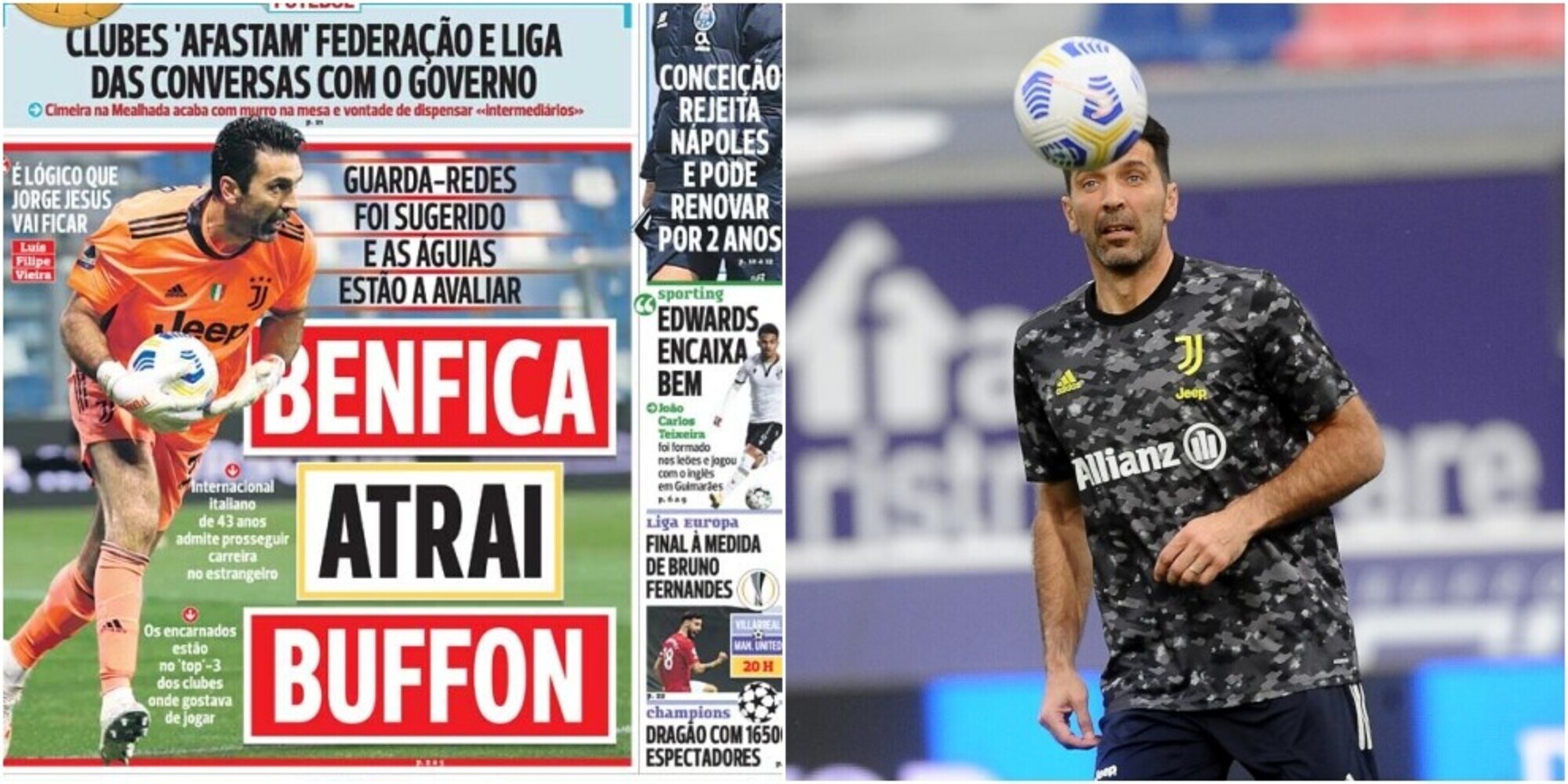 "Il Benfica e il Siviglia sono interessati a Buffon"
