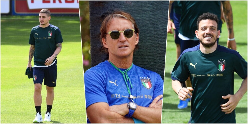 Italia, Mancini spera: Verratti in campo, scalpita per il rientro