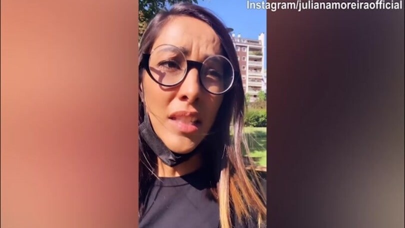 Juliana Moreira derubata: "Bas****i di me**a"