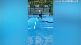 Roma, Zaniolo show a Padel