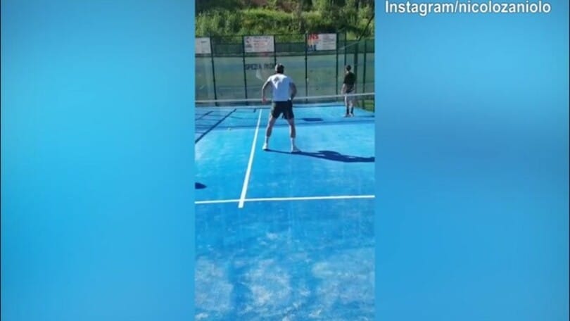 Roma, Zaniolo show a Padel