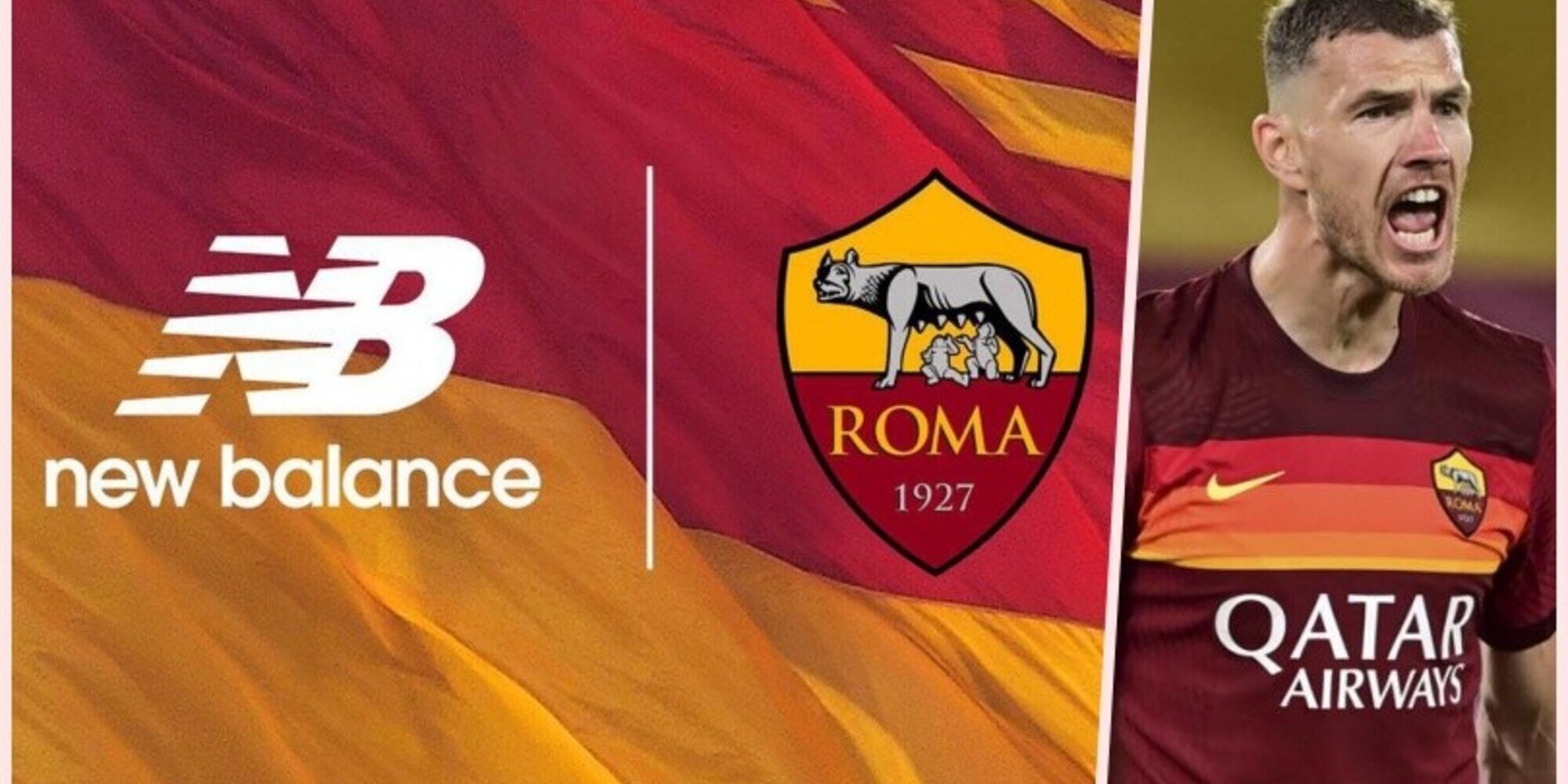 Roma, la maglia New Balance è pronta. Tra i testimonial anche Dzeko