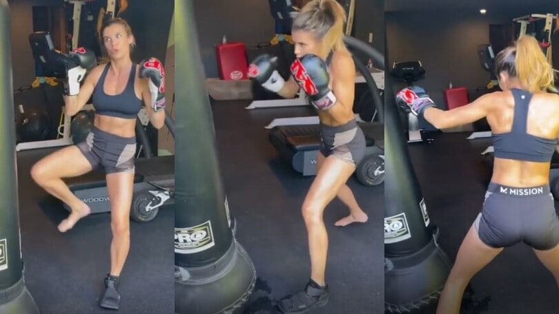 Elisabetta Canalis, che grinta: dopo l'infortunio torna a picchiare!