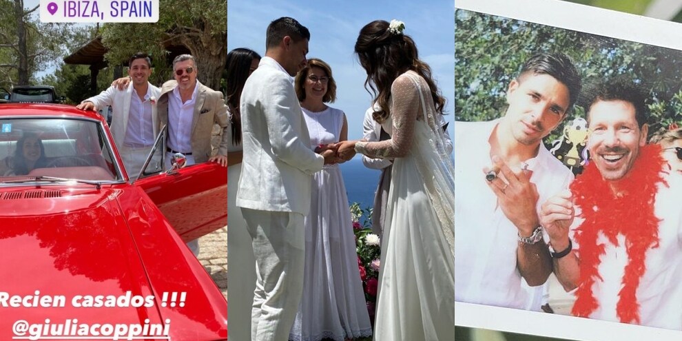 Simeone ha detto sì: al matrimonio da favola a Ibiza c'è anche papà!