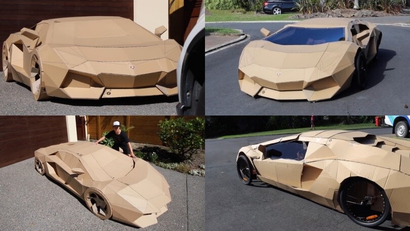 Lamborghini Aventador di cartone: bella come quella vera!