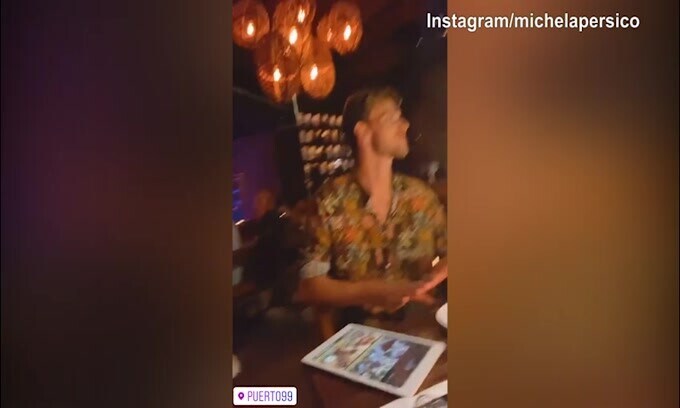 Rugani e Michela Persico, festa messicana a Dubai