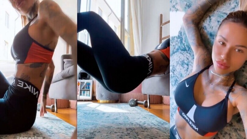 Zoe Cristofoli, allenamento scatenato!