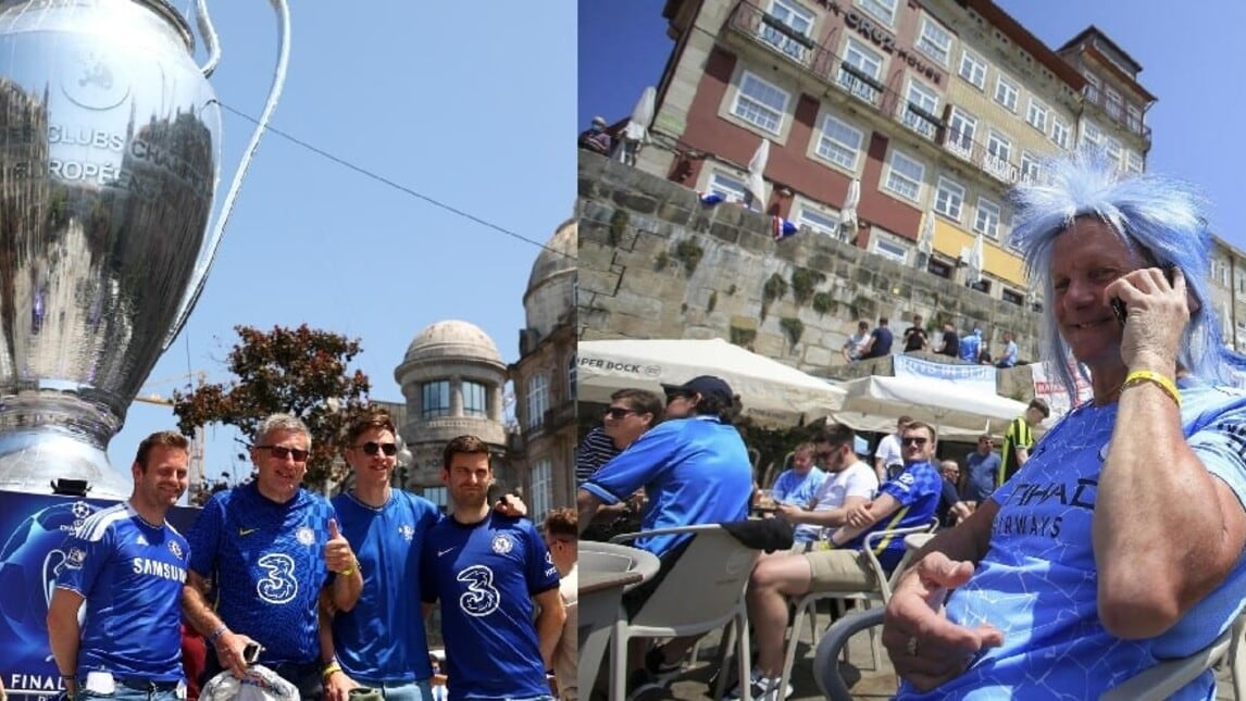 Finale Champions, tifosi di City e Chelsea in festa ad Oporto