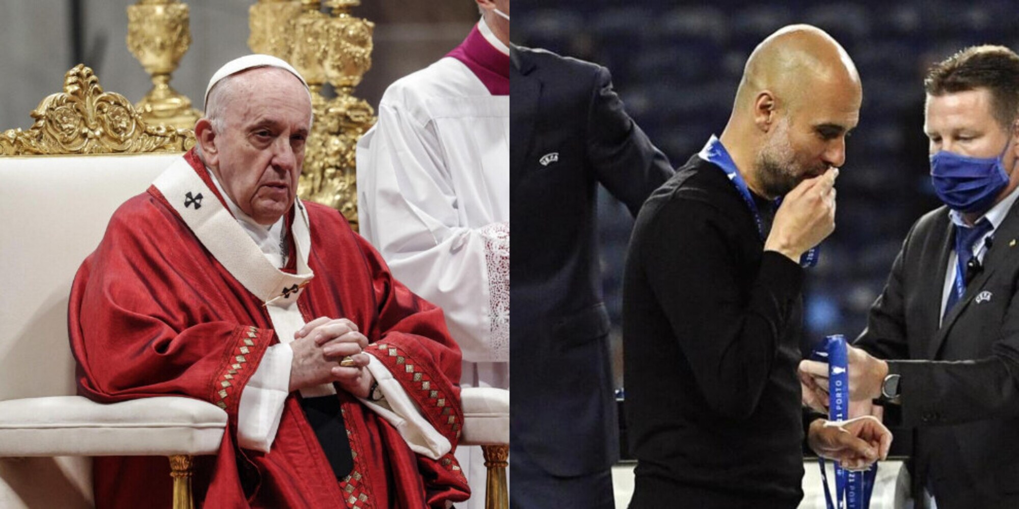 Papa Francesco loda Guardiola: "Anche in sconfitta c'è vittoria"