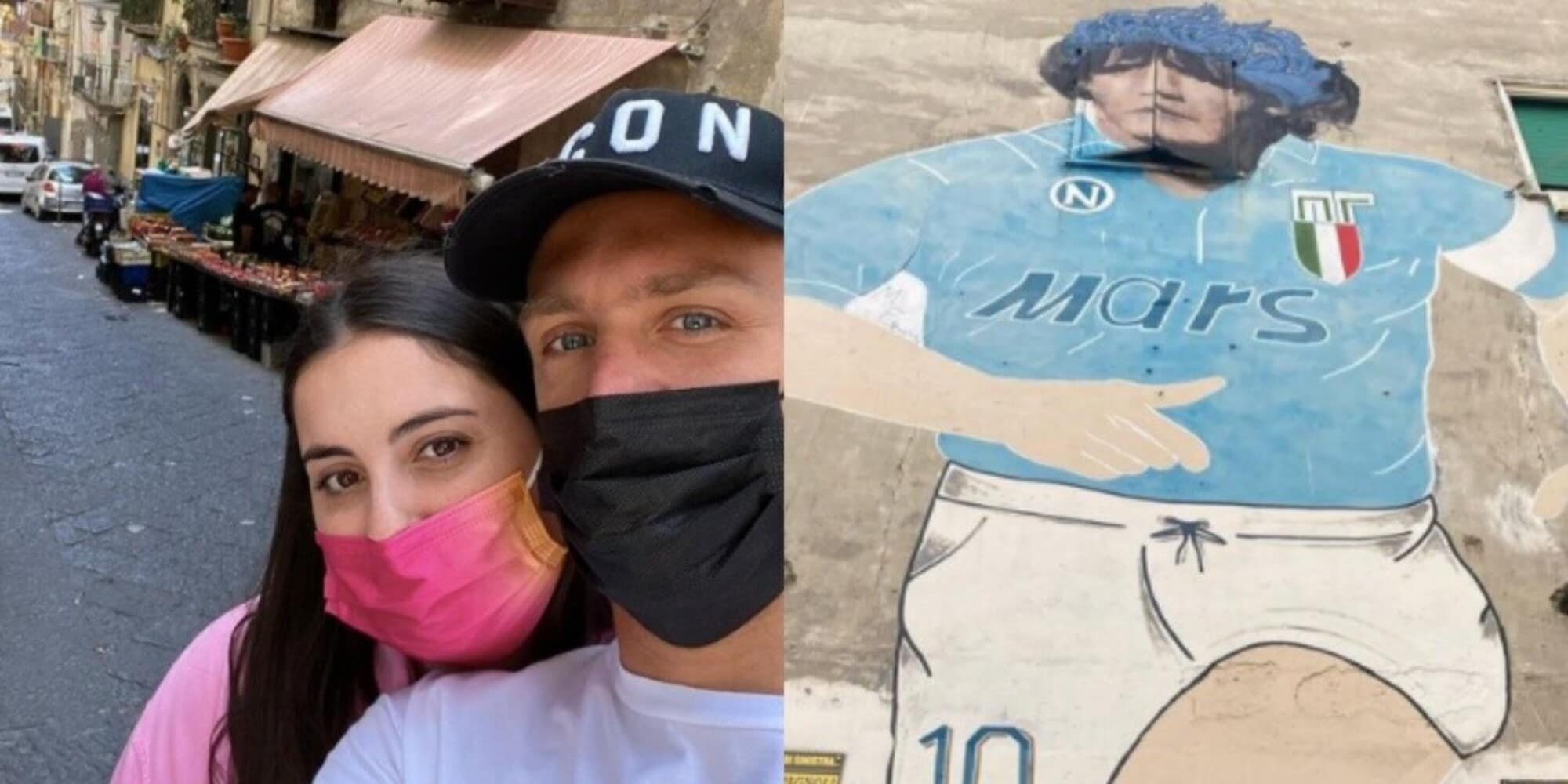 Criscito, cuore Napoli: l'omaggio a Maradona diventa social