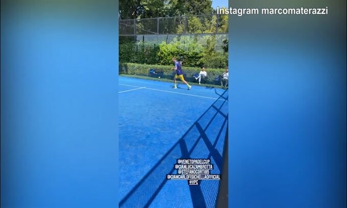 Materazzi e Zambrotta si sfidano a padel