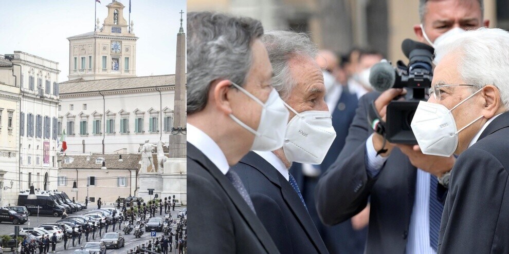 Festa della Repubblica, Draghi e Mattarella a piazza Venezia