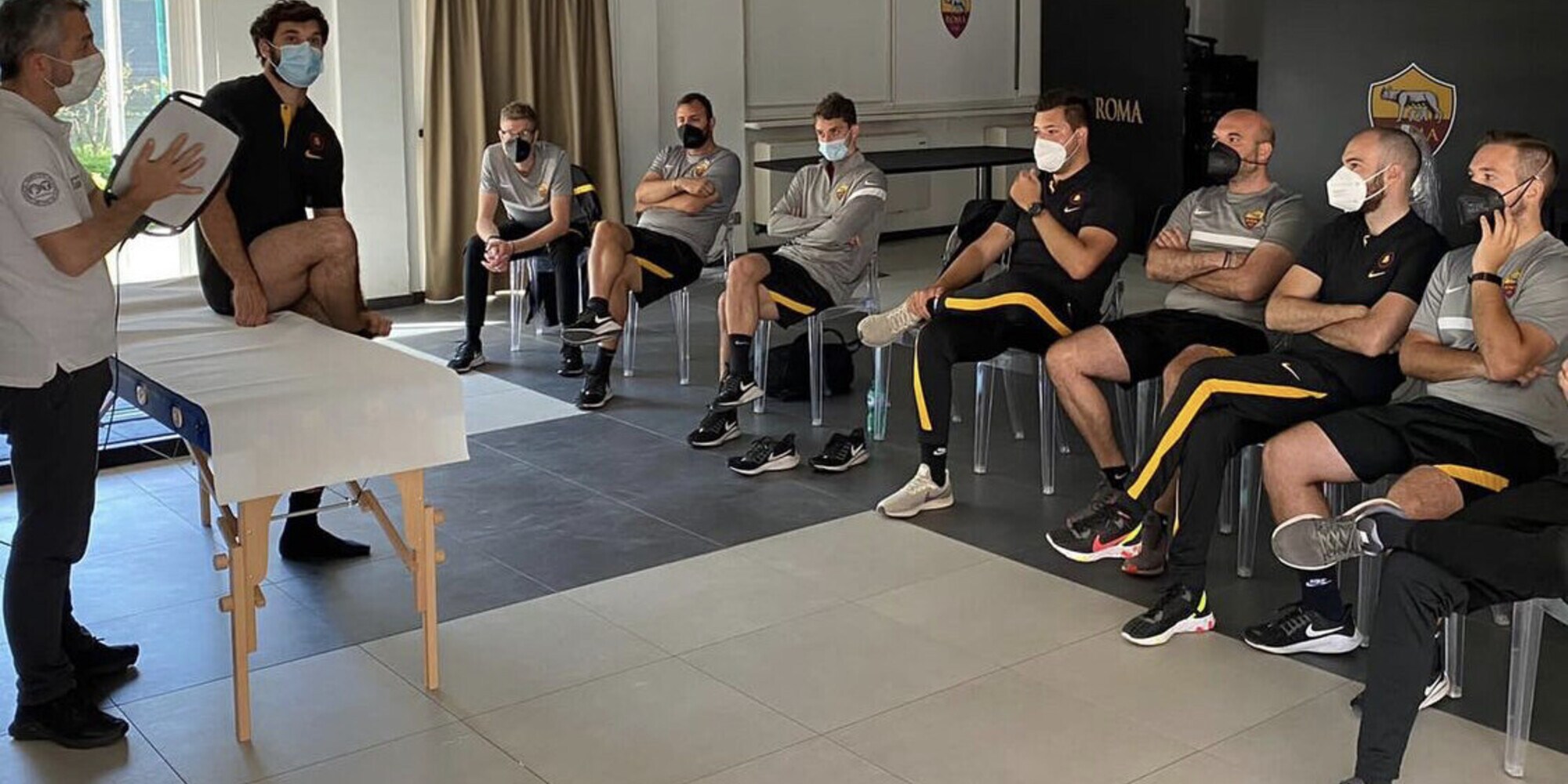 Roma, presto la scelta del nuovo medico. Ieri corsi a Trigoria per i fisioterapisti