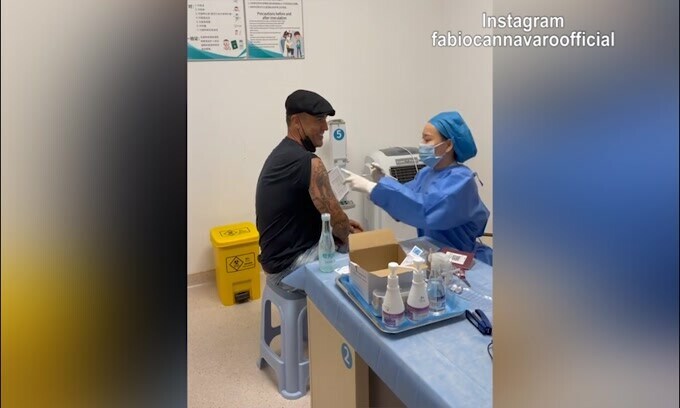 Seconda dose di vaccino in Cina per Cannavaro