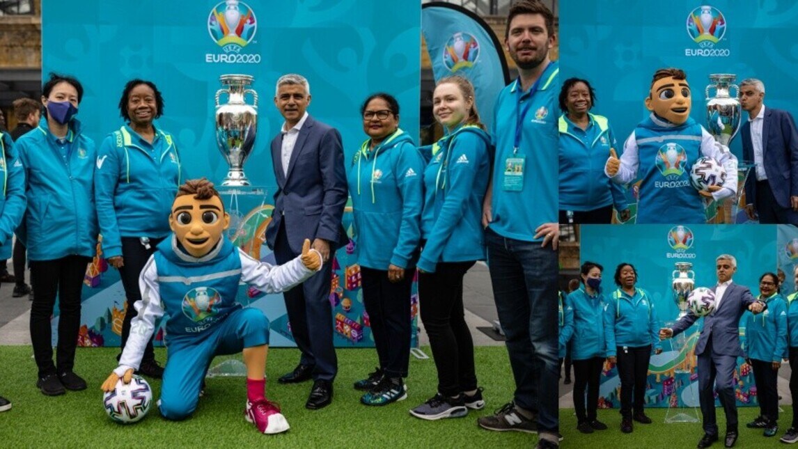 Euro 2020, la coppa arriva a Londra. Show del sindaco Sadiq Khan