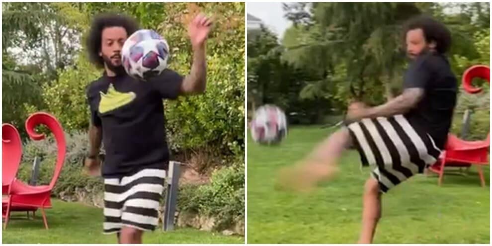 Marcelo show. Stop di tacco e gol nel balcone!