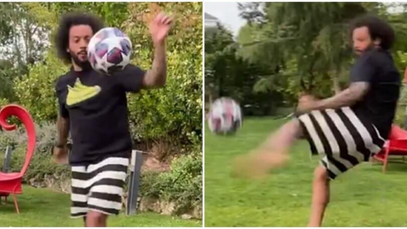 Marcelo show. Stop di tacco e gol nel balcone!